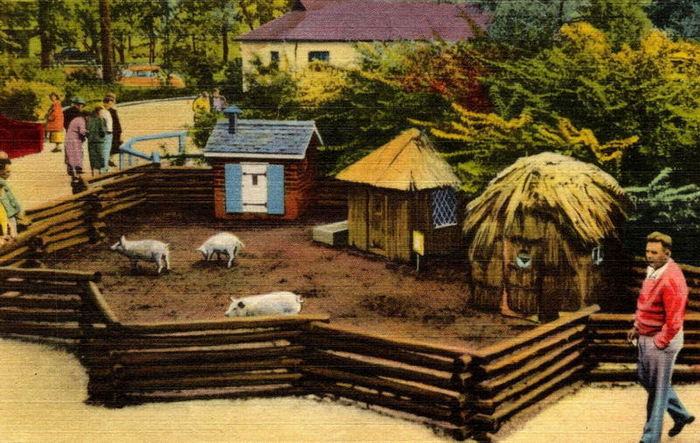 Belle Isle Childrens Zoo - Vintage Postcard (newer photo)